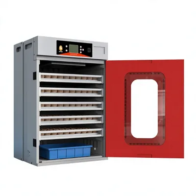 China Red Foreign Trade 400-Egg Industrial Large-Scale Fully Automatic New Model Egg Incubator for Livestock Poultry Industry