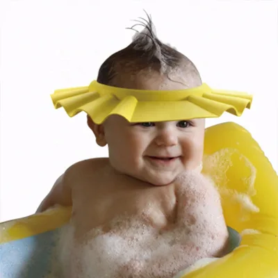 Safe Shampoo Shower Bathing Protect Soft Cap Hat for Baby Children Kids