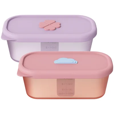 Food Grade Silicone Baby Food Supplement Storage Box Bowl 6-12 Months Frozen Portable Sealed Microwave Safe BPA Free