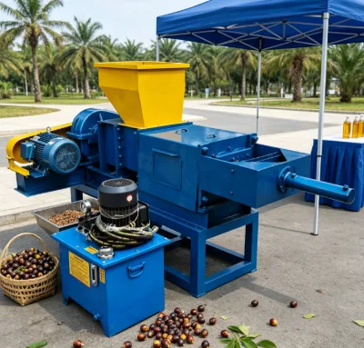 Stable Running Press Palm Oil Press Machine with Clean Oil Output for Commercial Palm Kernel Oil Complete Production Project
