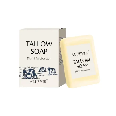 Manufacturer Wholesale 100% Grass-fed Grass Tallow Soap Natural Herbal Solid Hand Soap Anti-Acne Scent for Sensitive Skin