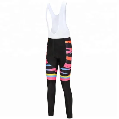 OEM Bicycle Bibs Cycling Jersey Bibs Long Fitness Sublimation Padded Cycling Bottom Ropa Ciclismo Cycling Bib Pants