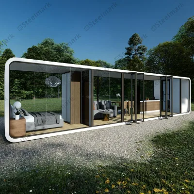 Apple Cabin Prefabricated Ready Made House Villas Modern Cabin Tiny House Cheap Mobile Homes