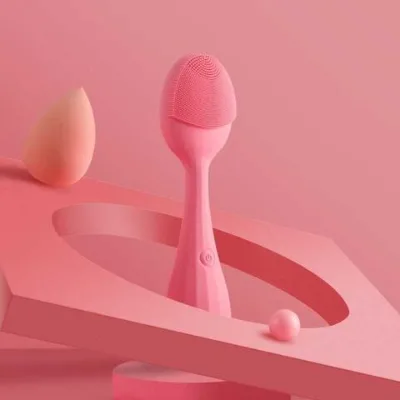 Silicone facial deep cleansing brush beauty device home use electric cleansing device