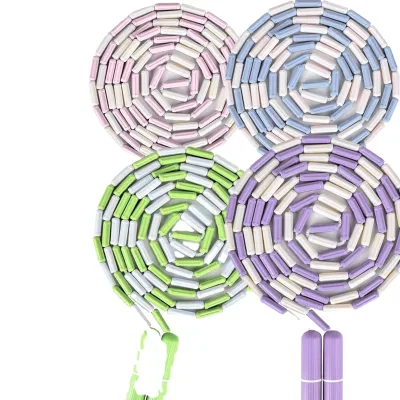 Detachable Replaceable TPE Bead Skipping Rope ABS Handle Kids Daily Training Custom Box OEM Bulk Wholesale