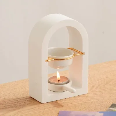 Gypsum  Perfume Essential Oil Scented Wax Melting Burner Fragrance Wax Warmer Scented Tealight Burner Diffuser