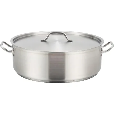 Commercial Brazier/Braising Pot Heavy-duty Large Induction Saucepan Composite Frying Pan Cookware Soup Cooking Pots