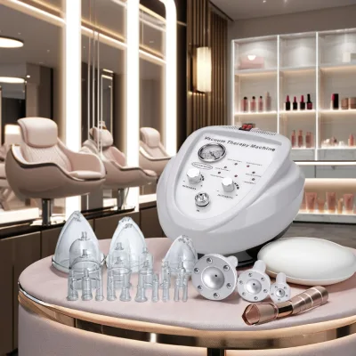 Authentic Breast Enhancement 2 1 Cupping Vacuum Therapy Cellulite Buttocks Lifting Massager Beauty Machine Home Use