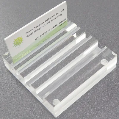 Clear Acrylic Sign Holder Stand Slot Base on Table, for Wedding Sign Place Cards, Display Acrylic Sheets