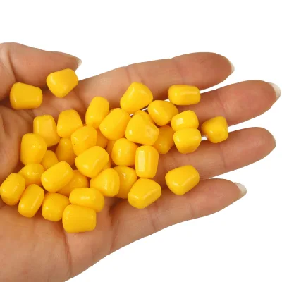50pcs TPE Simulation Corn Soft Baits Corn Carp Fishing Lures Floating Baits with Nice Scent for Carp
