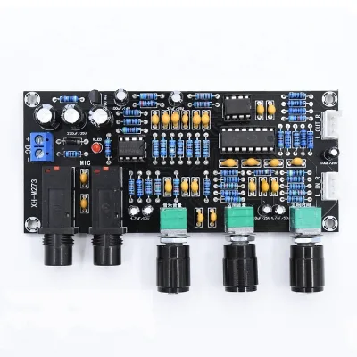 XH-M273 PT2399 Digital Microphone Amplifier Board Reverberation Karaoke OK Reverb Amplifier NE5532 Pre Amplifier Tone Board