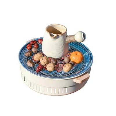Split Outdoor Charcoal Stove for Boiling Tea Fireplace Household Picnic Camping & Barbecue-Portable Dual-Purpose