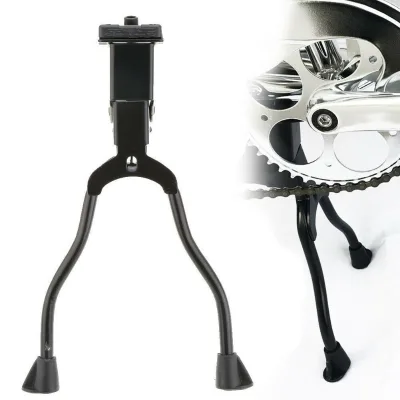 HONG SEN HS-Z037 Double Steel Powder Coated Bicycle Kickstand Both Bike Sides Durable Center Design Secure Bike Parking All Bike