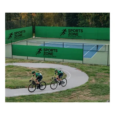 95 SOLD Premium Athletic Windscreen for Schools, Universities & Sports Facilities,Custom Fabric Mesh Banners for Sports & Events