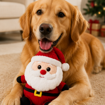 Custom New Design Interactive Christmas Plush Toys Dog Teeth Grinding Chew Plush Toys