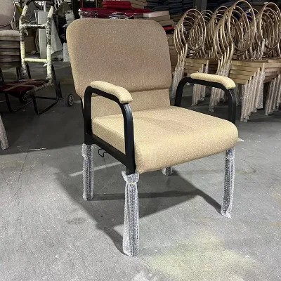 Cheap Upholstered Interlocking Arm Church Chair for Sale