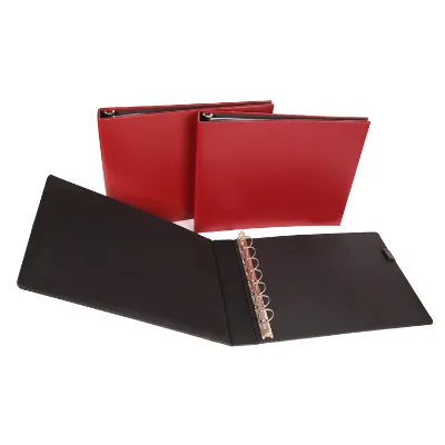 Custom D-Shaped 7-Ring PVC Inner Bag Checkbook Cover Folder Business Paper Resume Loose Leaf Calendar-Filing Products