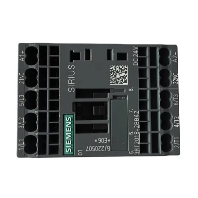 3RT2018-2BB42 Original Germany S I E m E n s DC24V Motor Contactor 3P 16A 1NC Spring Clamp
