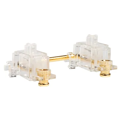 DUROCK Mechanical Keycap Stabilizer with Transparent Housing Gold Plated Wire PCB Mount V1 Screw-in Stabilizers