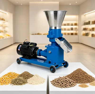 Wholesale Lightweight Feed Pellet Machine Easy Moving Feed Granulator for Village Small Breeders