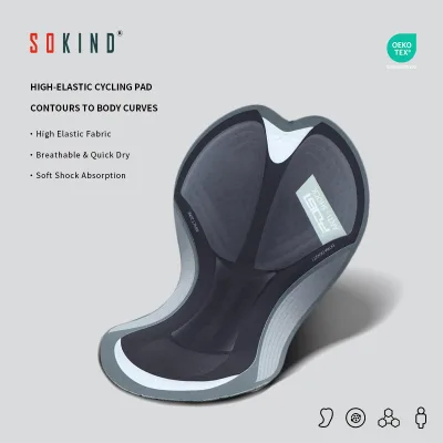 SOKIND Multi Color Cycling Chamois Pad Moisture Wicking Shock Absorption Sponge Cycling Pads for Road Bike