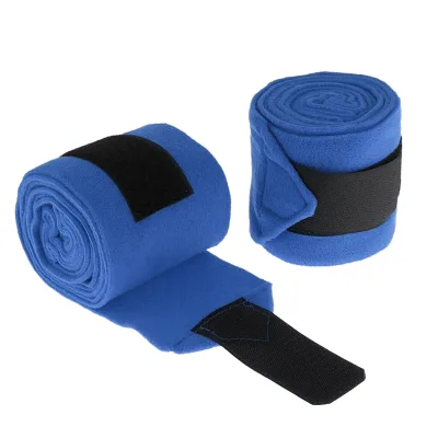 Four Pieces Super Steeds Neoprene Horse Tendon Boots and Fleece Leg Wraps Tendon Protection Horse Bandages for Riding
