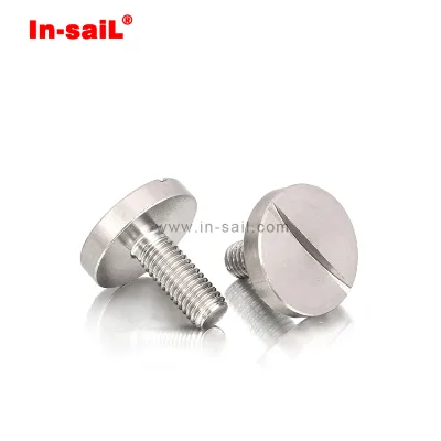 304 Stainless Steel Slotted Round Large Flat Head Screws Round Head Bolts