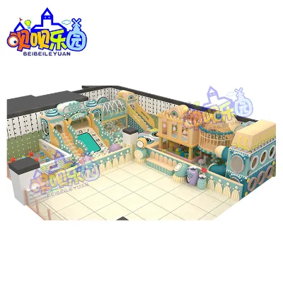 Amusement Playground Indoor Naughty Castle Soft Play Cyberpunk Theme Park New Design Indoor Game Large Amusement Center