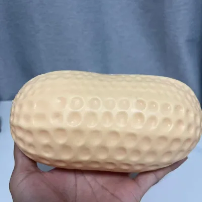 Cross-border Bestseller TPR Happy Big Peanut Squishy Flour Fillingsoft Chewy Bouncy Stress-relief Gadget Stock Zhejiang