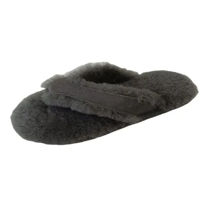 Custom Fashion Model Factory Price Winter Lady Sheepskin Slides Slipper