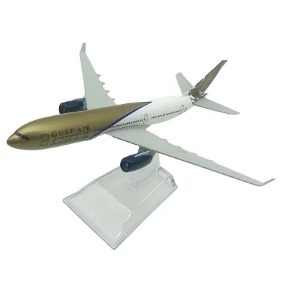 16cm Gulf Air Airline Airbus A330 Airplane Model Plane Model Aircraft Diecast Metal 1/400 Scale Planes Collections for Gifts