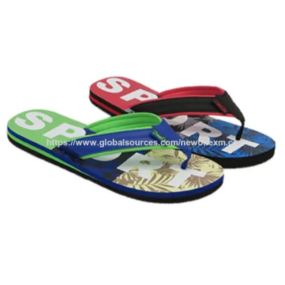 Fashionable men's EVA slipper, casual flip flops, comfortable for beach, pool