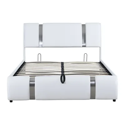 Storage Lift - Up Bed Modern Minimalist Storage Bed