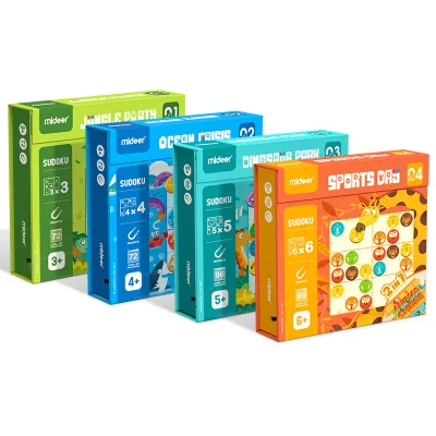 Mideer MD2118-2121 Educational Training Develop Gradually Enhance Educational Toys 2 in 1 Sudoku Board Game