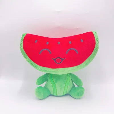 Small MOQ 100pcs Custom your personalized Soft Stuffed Fruit Character Watermelon,Pumpkin,Tomato Plush Plushie Toys