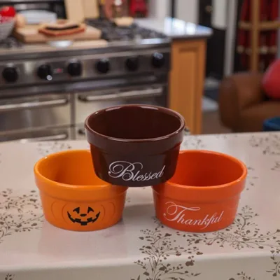 Merry Christmas Eco-Friendly Oven Safe Round Ceramic Bakeware Ramekin Food Grade Kitchenware for Baking Dishes & Pans