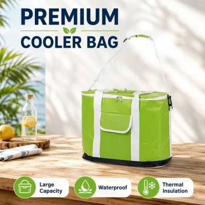 Wholesale Custom 30L Collapsible Insulated Thermal Cooler Box Bag Waterproof PEVA Leakproof for Camping Beach Picnics