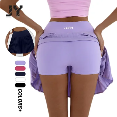 Joyyoung Tennis Wear Custom Athletic  Women Outdoor Sports Pickleball Bottom With Pocket Pleated Tennis Wear