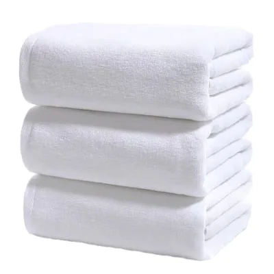 High Quality 100% Cotton Hotel Bath Towel Set Embroidered Logo Plain Solid High Print for Spa Cosmetics Gift Travel Beach