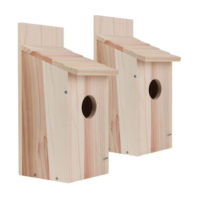 Wooden Bird House, Wooden Bird House Pine Garden Balcony Decorated Wooden Bird House