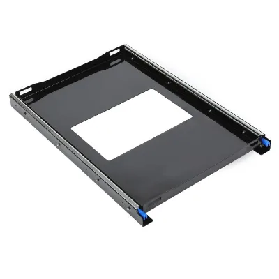 JH-Mech Solid Fit for Camping Road Trip Use in the Car Easy to Operate Black with Fixed Strap Metal Fridge Slide Drop Down