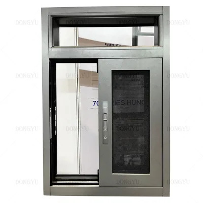 Simple Design Factory Price Aluminum Alloy Double Glass Sliding Window With Fly Screen for House