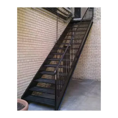 Exterior Galvanized Checker Plate Step Used Metal Staircase Cost