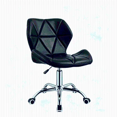 Luxury Modern Bar Chair Stool with Height Adjustable Leather Swivel Chair Stainless Steel Factory Custom for Beauty Salon Spa