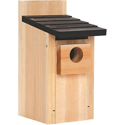 Rustic Bird Houses Outside Hanging Wooden Natural Customized Bird House Windproof for Small Birds