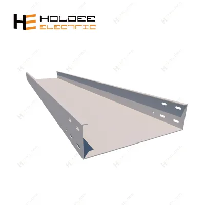 HOLDEE GOST Approved 400mm Chemical Resist Hot Dip Galvanized Steel Metal Solid Cable Trays