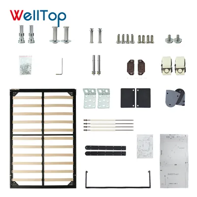 Chinese Modern Whole Metal Concealed Bed Frames for Save Space VT-14.026
