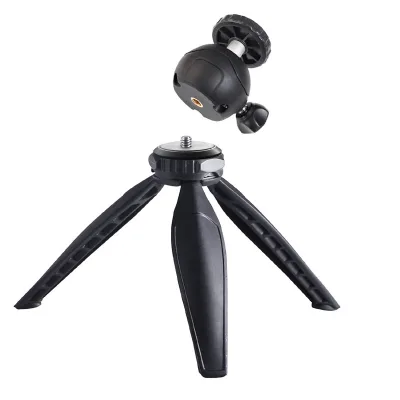 Portable Desktop Mini  CameraTripod with Handgrip for Compact System Cameras DSLR Mirrorless Video GoPro