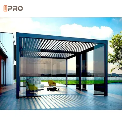 Wall Mounted Aluminium Build a Bioclematik Lamellen Cart Pool Hotel Aluminio Pergola
