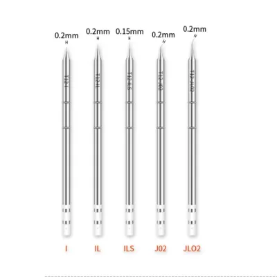 Factory Sale High Quality Handif T12 Series Silver Copper Soldering Iron Tips T12-B T12-IL T12-ILS T12-KU Snap-In Soldering